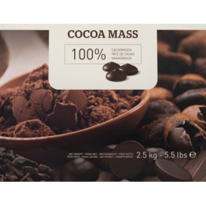 2,5 Kg Massa di Cacao Pasta 100% Gocce Callets CALLEBAUT
