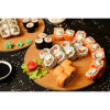 50 Pz Astuccio Porta Sushi Biscotti Dolcetti Finestrato Carta Avana 223x129x45 mm [a4a8e4bc]