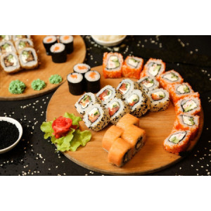 50 Pz Astuccio Porta Sushi Biscotti Dolcetti Finestrato Carta Avana 238x169H48 mm
