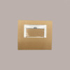 50 Pz Astuccio Porta Sushi Biscotti Dolcetti Finestrato Carta Avana 148x99H48 mm [afa112a1]