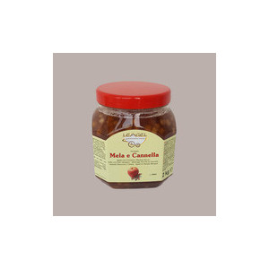 2 Kg Variegato Frutta al Gusto Mela e Cannella con Pezzi ideale per Gelato Dessert Leagel