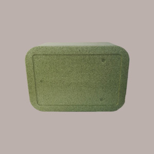 Cassa Termica PN4 In Polistirolo Verde per Alimenti Fondo+Coperchio 55x37H20cm