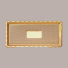 10 Pz Vassoio Rettangolare Medoro Oro Plastica Rigido 15x40 Alcas [fd3cde78]