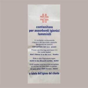 100 Pz Sacchetto per Assorbenti Igenici in Carta Politenata