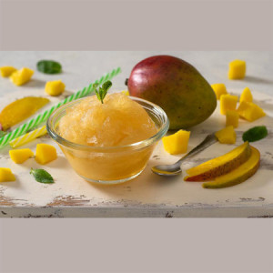 12 x 100 Ml Sorbetto Gusto Agrumi di Sicilia Senso Freddo Pronta da Gelare DOLFIN (6 astucci da 2)