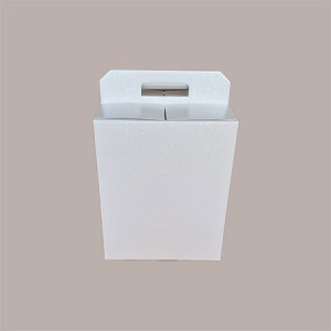 10 Pz Scatola per Confezione Regalo Natale Porta Panettone Bottiglia Valigetta media Cartoncino grafica Sfere Bianco 330x250H350mm