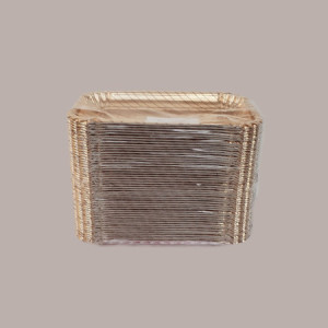 50 Pz Vassoio in Cartoncino Dorato Giotto Oro Nr 2 Rettangolare Usa e Getta 14x20cm