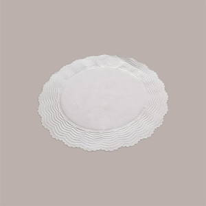 500 Pezzi Sottofritti Rotondi Carta Bianca Goffrati Antigrasso Dm16cm [f649433d]