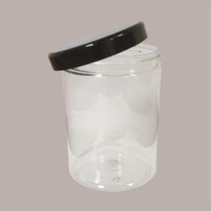 20 Pz Vaso Barattolo Pet Trasparente Alto100 Ml + Coperchio Nero Lucido Ideale per Gelato [ea4ce224]