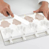 1 Pz Set 2 Stampi GEL06 PATA con 50 Stecchi in Legno per Gelato Impronta Zampetta 89x84H24 mm [53491f28]