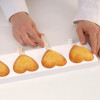 1 Pz Set 2 Stampi GEL03 HEART IC con 50 Stecchi in Legno per Gelato Forma Cuore 85x91H23 mm [3e291bef]