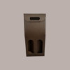 10 Pz Scatola Astuccio Porta 2 Bottiglie 750 ml Olio Vino in Cartoncino Marrone grafica effetto pelle 180x90x385mm [a5a56975]