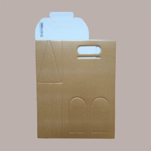 10 Pz Scatola Astuccio Porta 2 Bottiglie 750 ml Champagne Cartoncino grafica Skin Oro 200x100H385mm [6b3f5444]