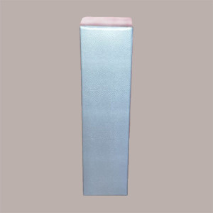10 Pz Scatola Astuccio Porta 1 Bottiglia 750 ml Olio Vino Cartoncino grafica Skin Argento 90x90H340mm