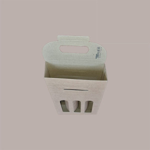 10 Pz Scatola Astuccio Porta 3 Bottiglie 500 ml Olio in Cartoncino Avana  Liscio 200x65H335mm [658d2612]