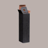 20 Pz Scatola Astuccio Porta 1 Bottiglia 750 ml Olio Vino in Cartoncino Ondulato Nero 90x90H345mm [f19f3869]