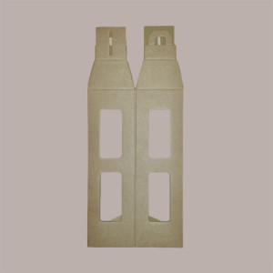10 Pz Scatola Astuccio Porta 1 Bottiglia 750 ml Vino Olio Carta Avana Forma Lanterna 90x90H350mm [b03a3f16]