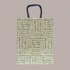 20 Pz Shopper Borsa Porta 3 Bottiglie 750 ml con Manico Cordino avana grafica Natale Words 275x95H380mm [0a045aa1]