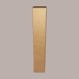 10 Pz Scatola Astuccio Porta 1 Bottiglia 500/750 ml Liquore in Cartoncino Avana Liscio 75x75H400mm