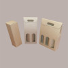 10 Pz Scatola Astuccio Porta 1 Bottiglia 500/750 ml Liquore in Cartoncino Avana Liscio 75x75H400mm [692c441c]