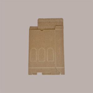 10 Pz Scatola Astuccio Porta 3 Bottiglie 500 ml Olio in Cartoncino Onda Avana Petit 200x65H320mm [ec23dd34]