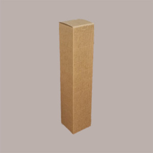 20 Pz Scatola Astuccio Porta 1 Bottiglia 250 ml Olio in Cartoncino Onda Avana Petit  45x45H215mm [95a3cb27]