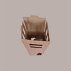 5 Pz Scatola Astuccio Porta 4 Bottiglie 750 ml Olio Vino Cubotto in Carta Avana Liscio 180x180H340cm [a51c8b93]