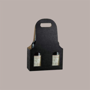 10 Pz Scatola Astuccio Porta 3 Bottiglie 750 ml vino e olio New Bag in Cartoncino Seta Nero 270x90H410mm [bec5dd29]