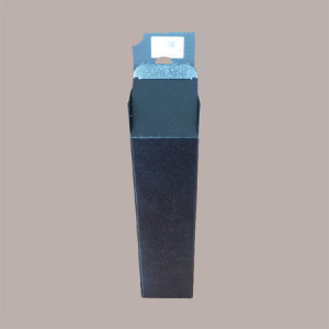20 Pz Scatola Astuccio Porta 1 Bottiglia 750 ml Olio Vino Cartoncino Nero grafica effetto pelle 90x90H340mm