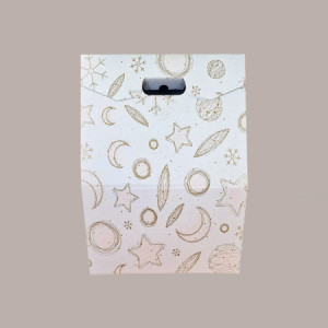 5 Pz Scatola per Confezione Regalo Porta Panettone Bottiglia Valigetta Baulotto in Carta Grafica White 330x250H390mm