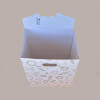 5 Pz Scatola per Confezione Regalo Porta Panettone Bottiglia Valigetta Baulotto in Carta Grafica White 330x250H390mm [e1eb67e4]