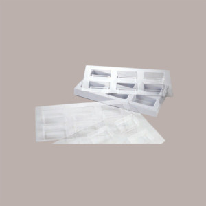 Stampo per Biscotto Gelato Cookie Rettangolare Bisgel 48x87,5mm 3x6 postazioni