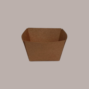 100 Pezzi Monoporzione Finger Food Carta Avana 120 cc 65x65H40 [24c9a80a]