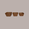 100 Pezzi Monoporzione Finger Food Carta Avana 120 cc 65x65H40 [577c10fe]