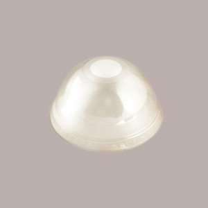 100 Coperchio Cupola con Foro PLA BIO dm85 x 350cc400cc500cc [24f99604]