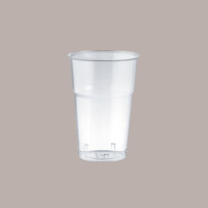 100 Pz Bicchiere Plastica Kristal Cup 400cc (0,3 L alla Tacca e 1/2 Pinta) Monouso Bibite Fredde [bc273b61]