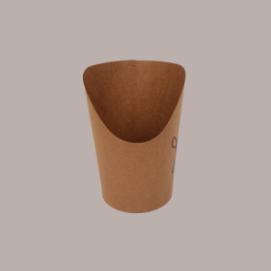 100 Pz Bicchiere Carta Avana Porta Patatine Grande Ceralacca