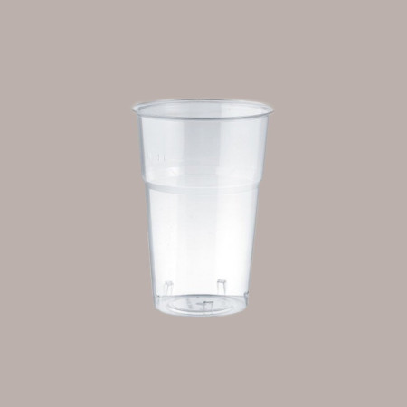 100 Pz Bicchiere Bibite Fredde BIO PLA Monouso Trasparente 400cc [78f1a2b1]