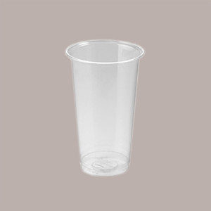 100 Pz Bicchiere Plastica PET Trasparente Monouso Tumbler 350cc (0,3 L alla Tacca) [9ade833f]