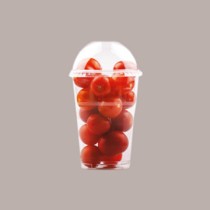 100 Pz Bicchiere Bibite Fredde BIO PLA Monouso Trasparente 350cc [e0283883]