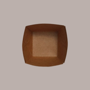 100 Pz Monoporzione Finger Food Carta Avana 240cc 80x80H50 [caeec7f0]