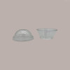100 Pz Coperchio Cupola Trasparente in Pet Con Foro Dm92 Adatto a Coppa Vasetto V160, V210, V270 [2324fbf8]