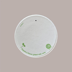 100 Pz Coperchio in Carta Chiuso Dm55 mm Bicchiere Caffè 3oz 80cc
