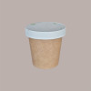 100 Pz Coperchio in Carta Chiuso Dm55 mm Bicchiere Caffè 3oz 80cc [093697e2]