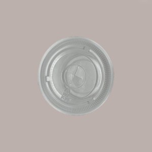 100 Pz Coperchio Piano Trasparente in Pet Con Foro Dm74 Adatto a Coppa Vasetto V80,V100, V120, [e4c24903]