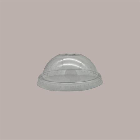 100 Pz Coperchio Cupola Trasparente in Pet Con Foro Dm74 Adatto a Coppa Vasetto V80,V100, V120 [6d372001]