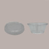 100 Pz Coperchio Piano Trasparente in Pet Senza Foro Dm62 Adatto a Coppa Vasetto V60, Bicchiere B10 [84a07a09]