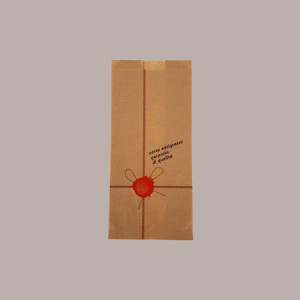 1000 Pz Sacchetto Carta Avana Antigrasso grafica Ceralacca Bio 12x26 cm [da5e75c9]