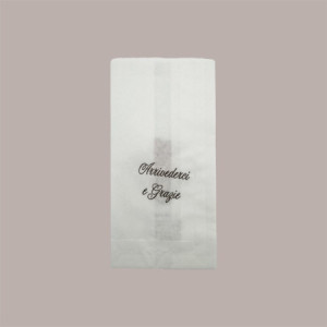 10 Kg Sacchetto Carta Bianco Antigrasso 14x28 cm grafica Pizza e Dolci
