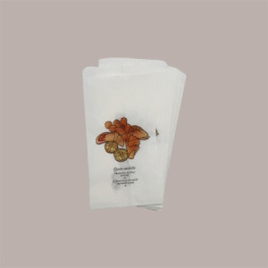 10 Kg Sacchetto Carta Bianco Antigrasso 14x28 cm grafica Pizza e Dolci [eba71453]